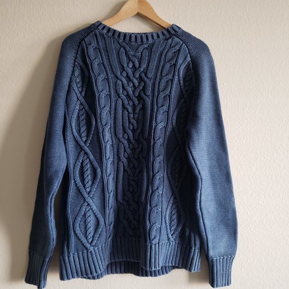 nautica cable knit sweater